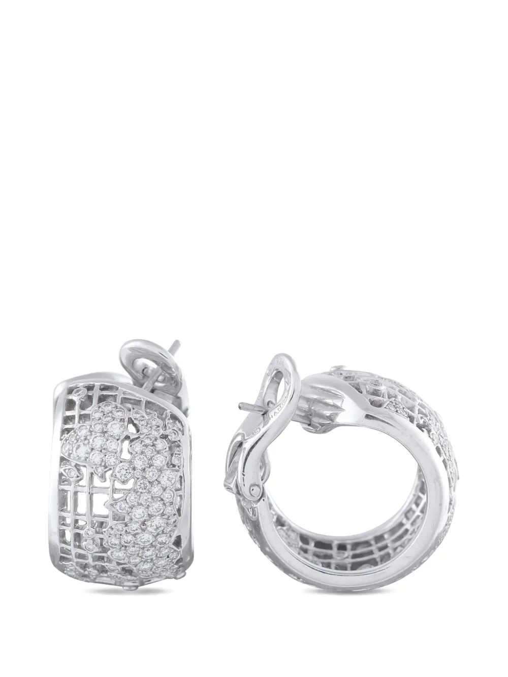 CHANEL Pre-Owned diamond earrings - Argento