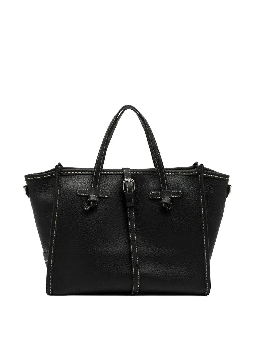 GIANNI CHIARINI Miss Marcella 32 leather trim tote bag - Nero
