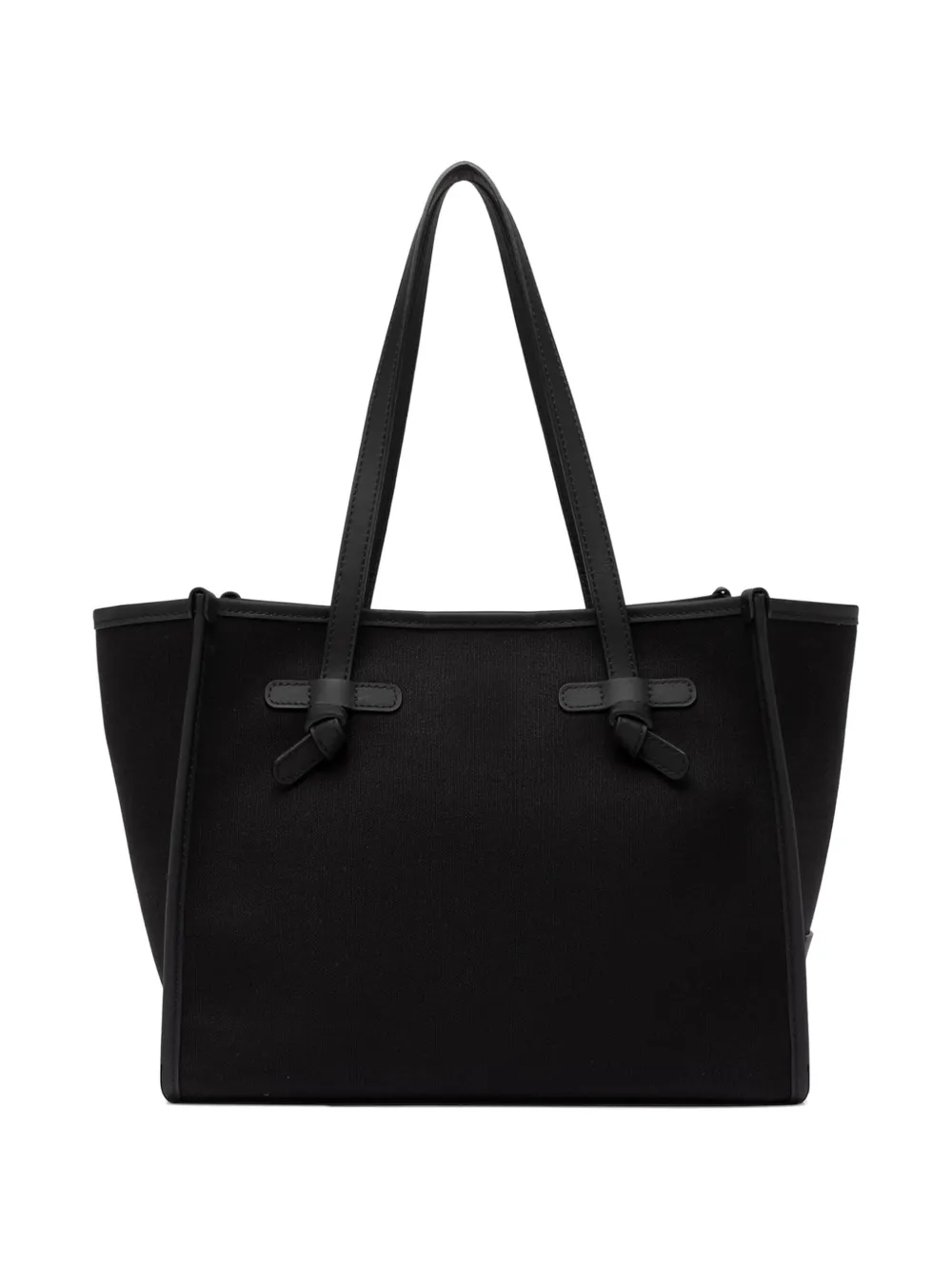 GIANNI CHIARINI Marcella shopper met leren afwerking Zwart