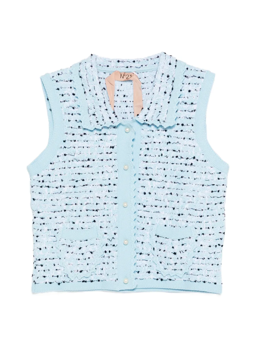 Nº21 button-fastening gilet - Blue