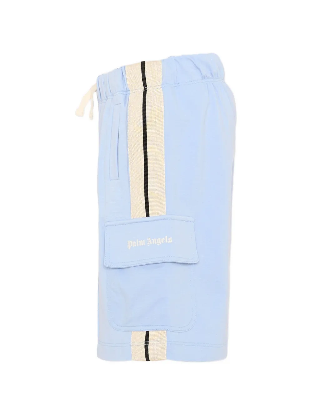 Palm Angels Kids Shorts met zijstreep Blauw