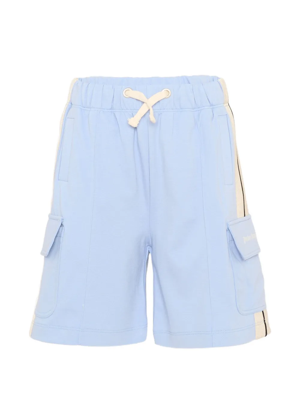 Palm Angels Kids side-stripe pocket shorts - Blu