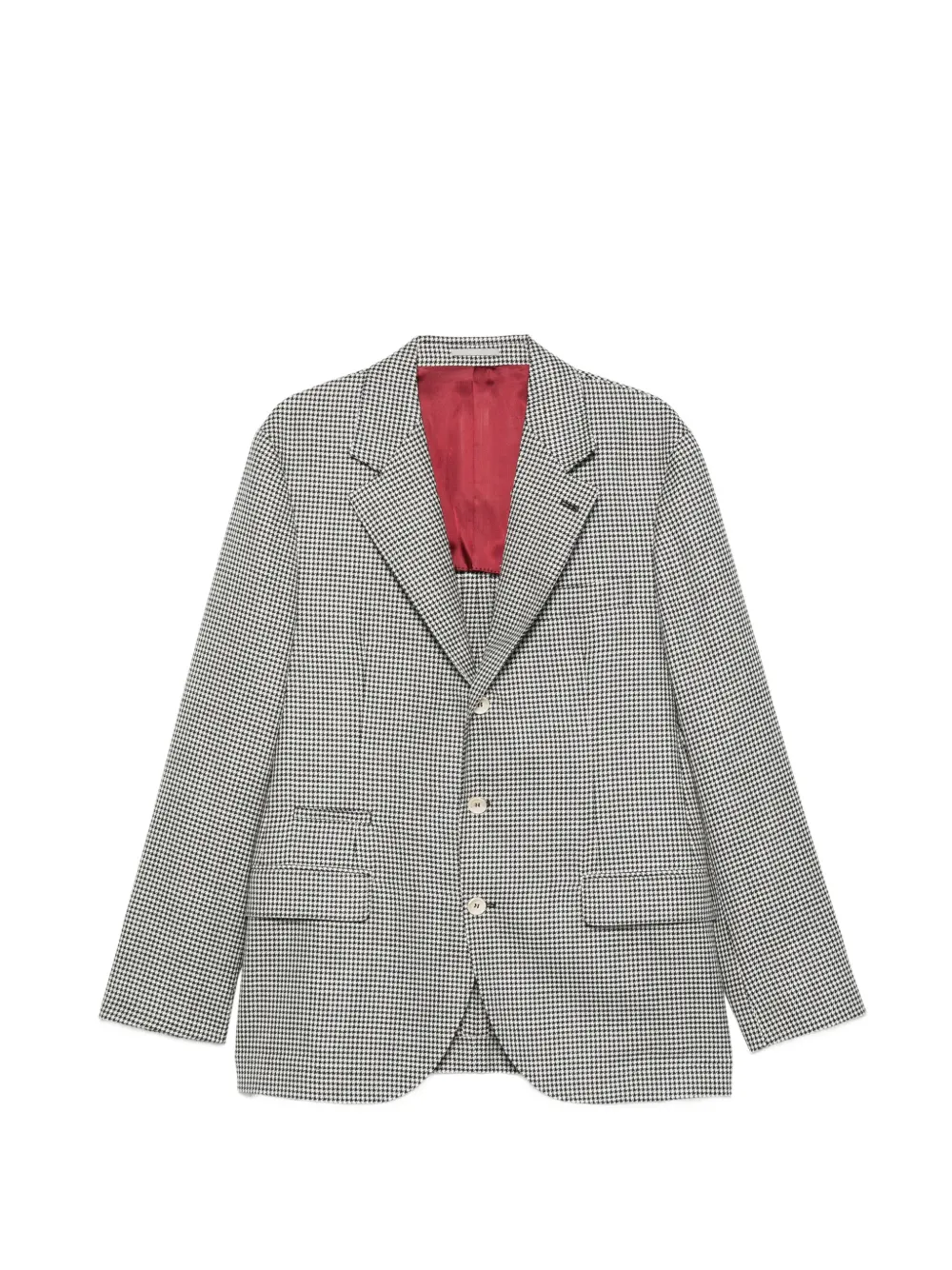 Brunello Cucinelli houndstooth blazer - Nero