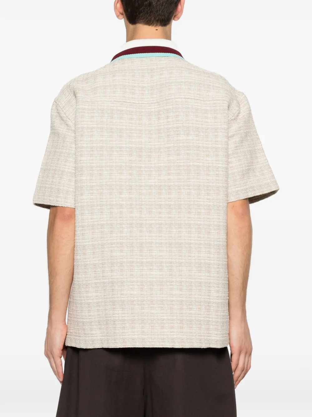 Drôle De Monsieur Tweed overhemd Beige