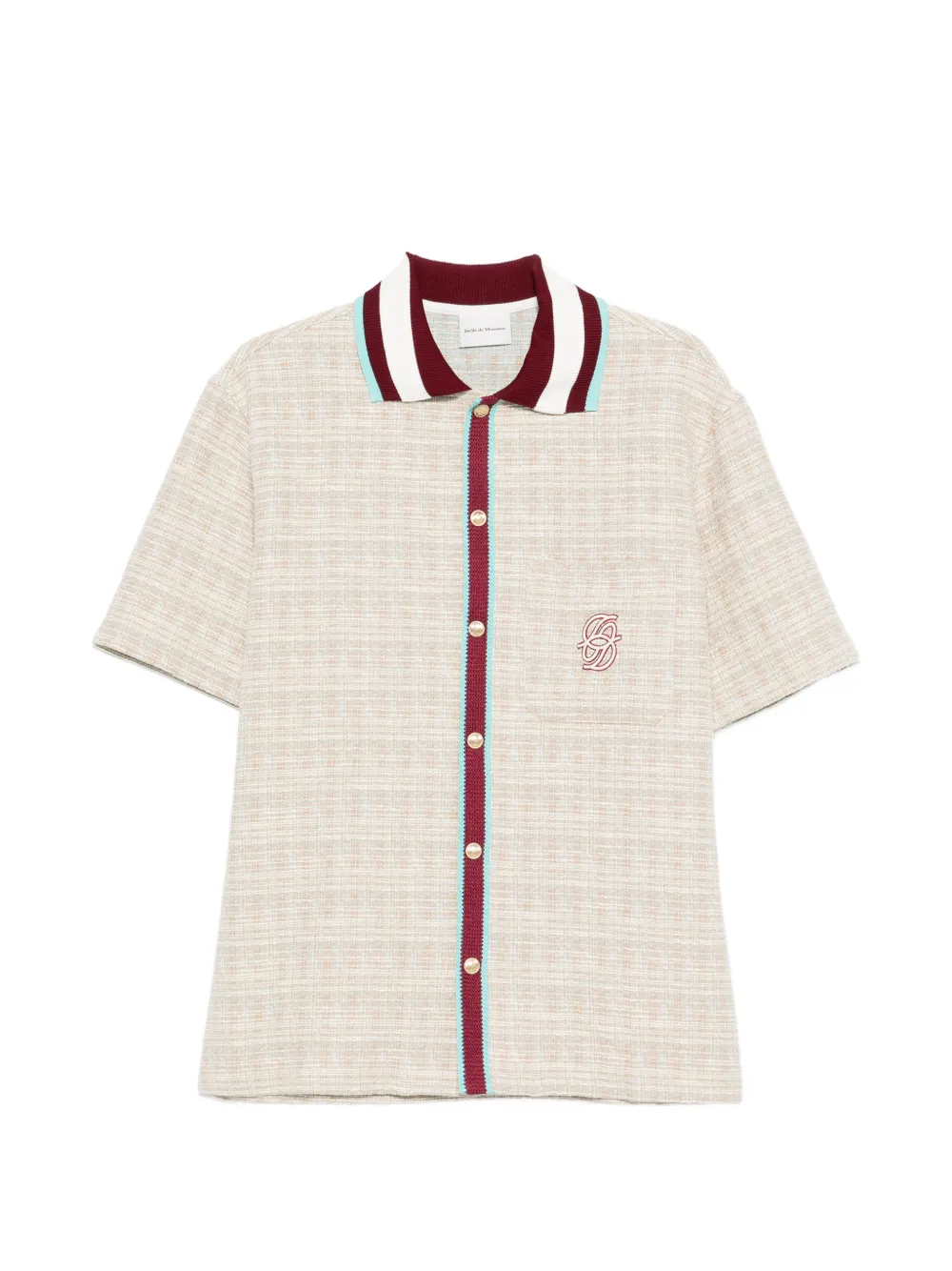 Drôle De Monsieur tweed shirt - Toni neutri