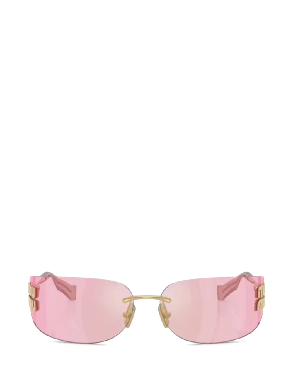 Miu Miu Eyewear logo sunglasses - Rosa