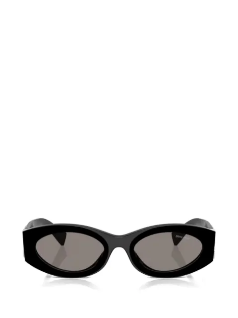 Miu Miu Eyewear logo oval-frame sunglasses