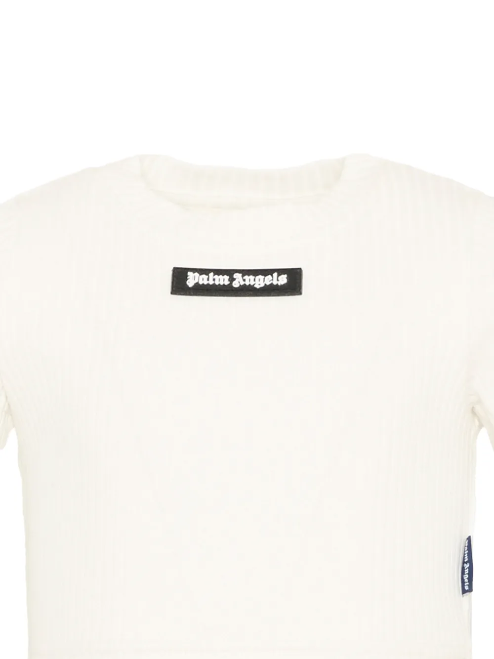 Palm Angels Kids T-shirt met logo Beige