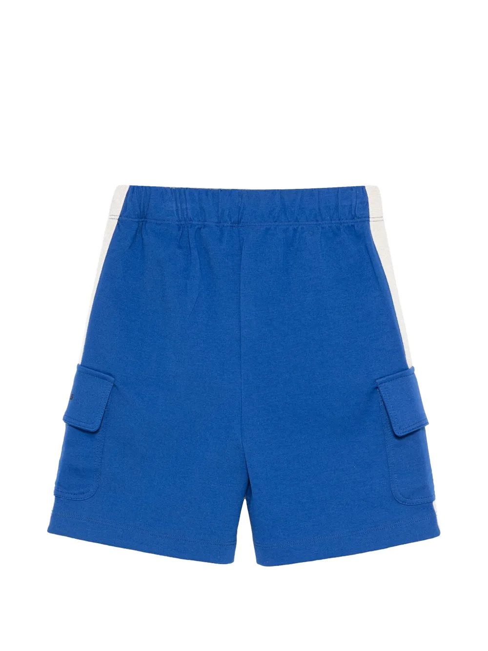 Palm Angels Kids Cargo shorts met zijstreep Blauw