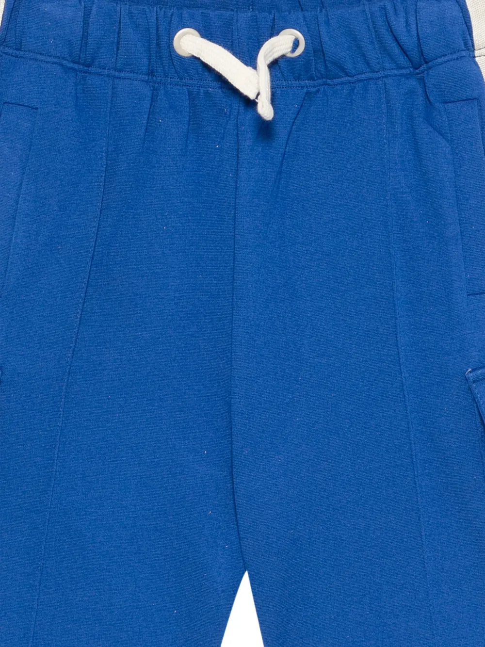 Palm Angels Kids Cargo shorts met zijstreep Blauw