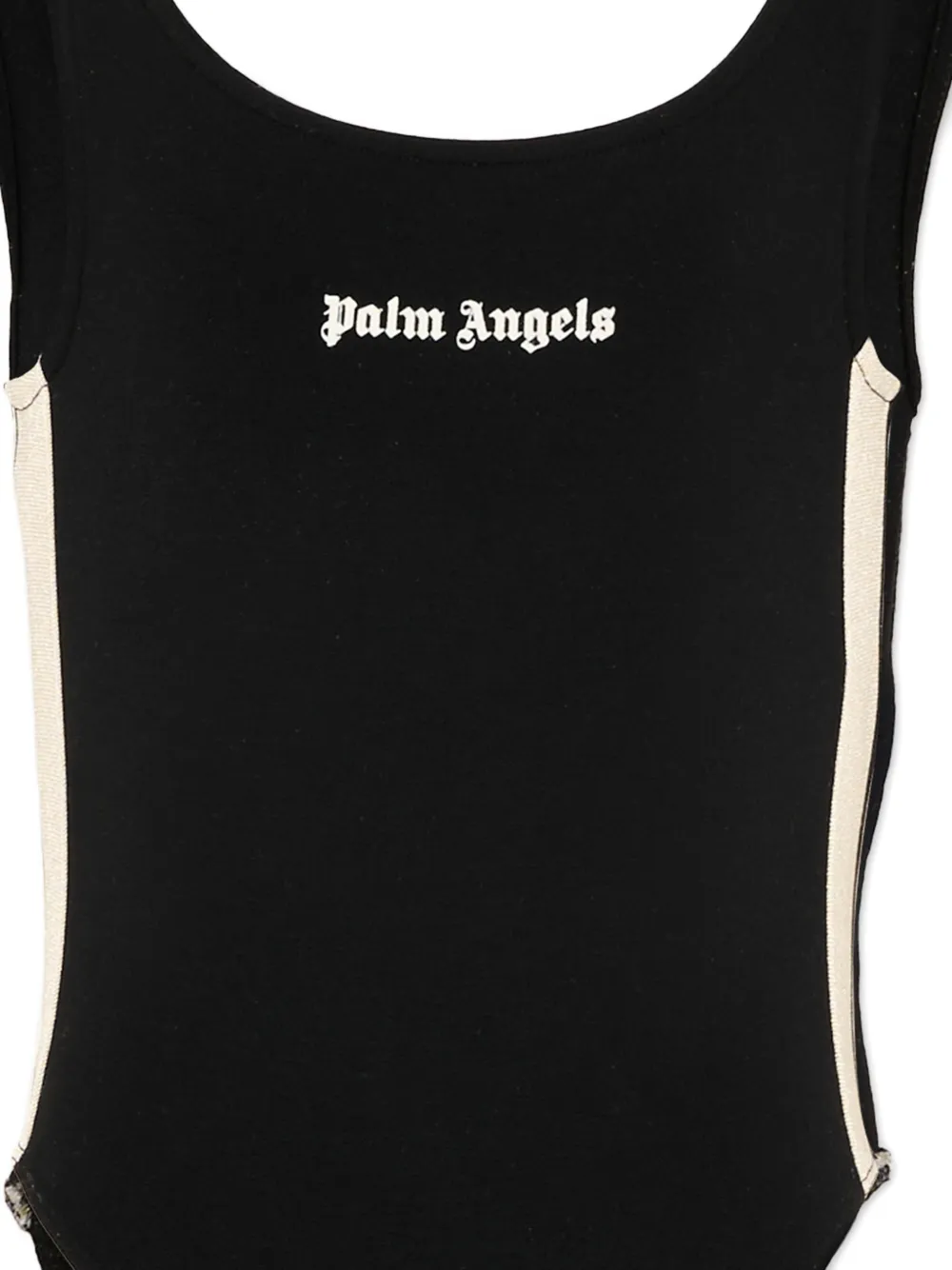 Palm Angels Kids Gestreepte romper Zwart
