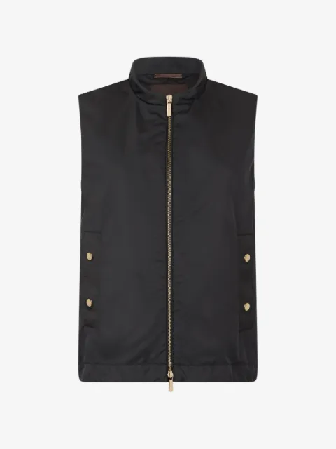 Moorer zip-up gilet 