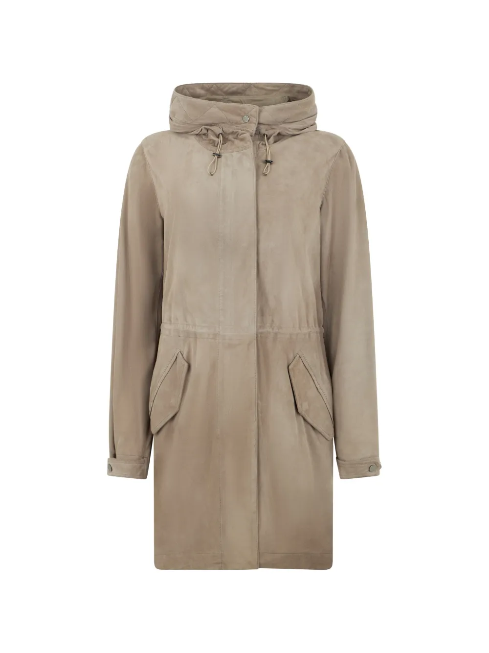 Moorer hooded parka coat - Toni neutri
