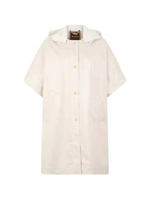 Moorer cape boutonnée à capuche