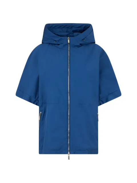 Moorer hooded short-sleeve jacket