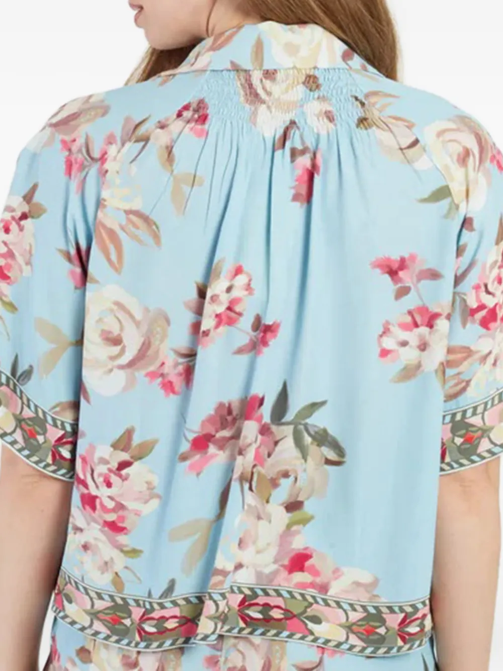  Derhy Camisa Angele Con Estampado Floral - Azul 
