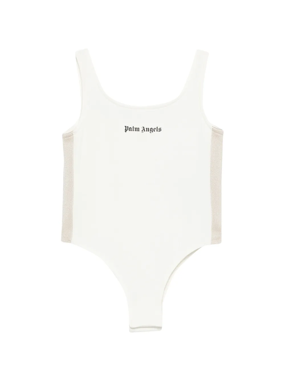 Palm Angels Kids' Logo-print Bodysuit In White