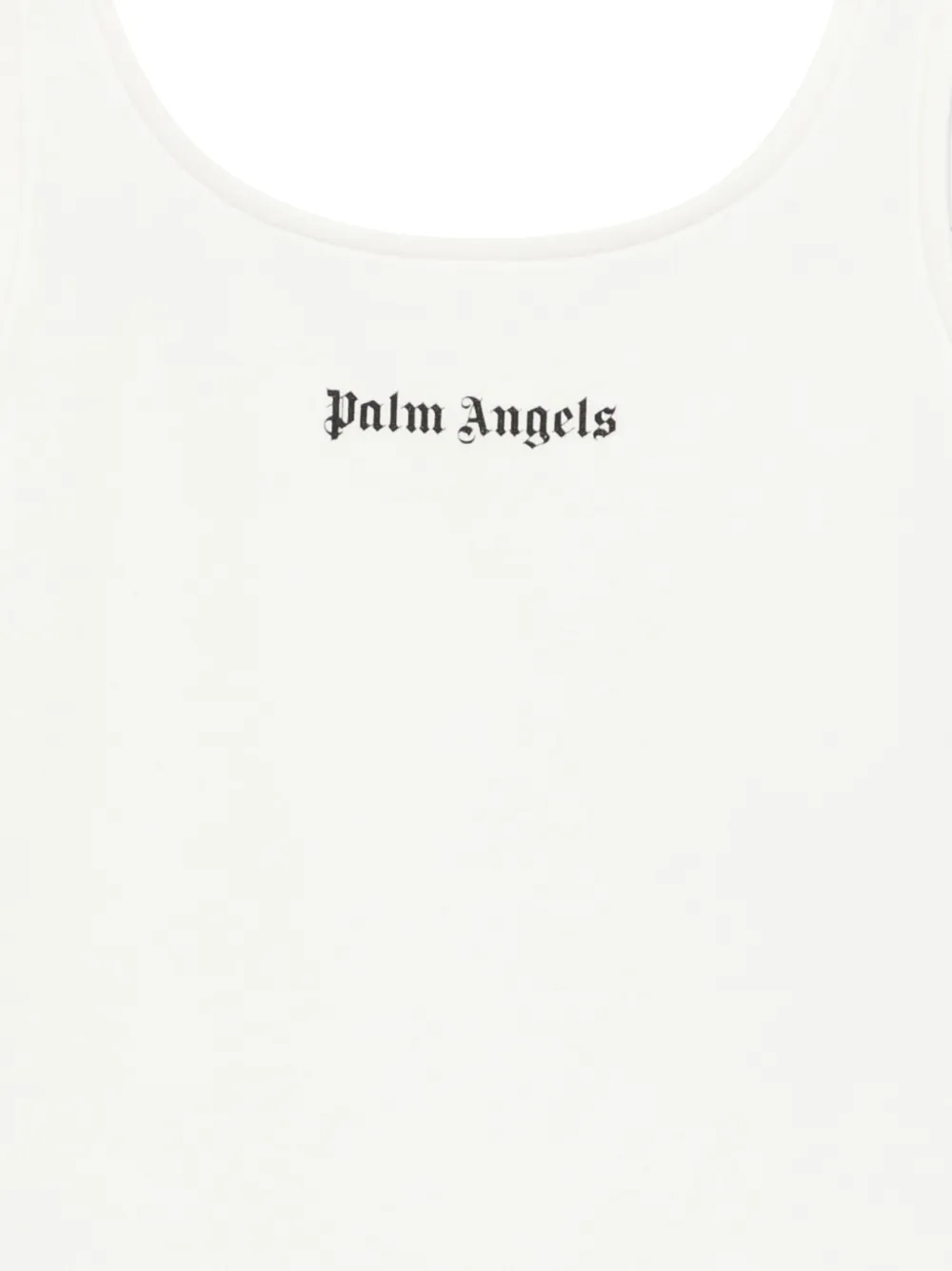 Palm Angels Kids Romper met logoprint Beige