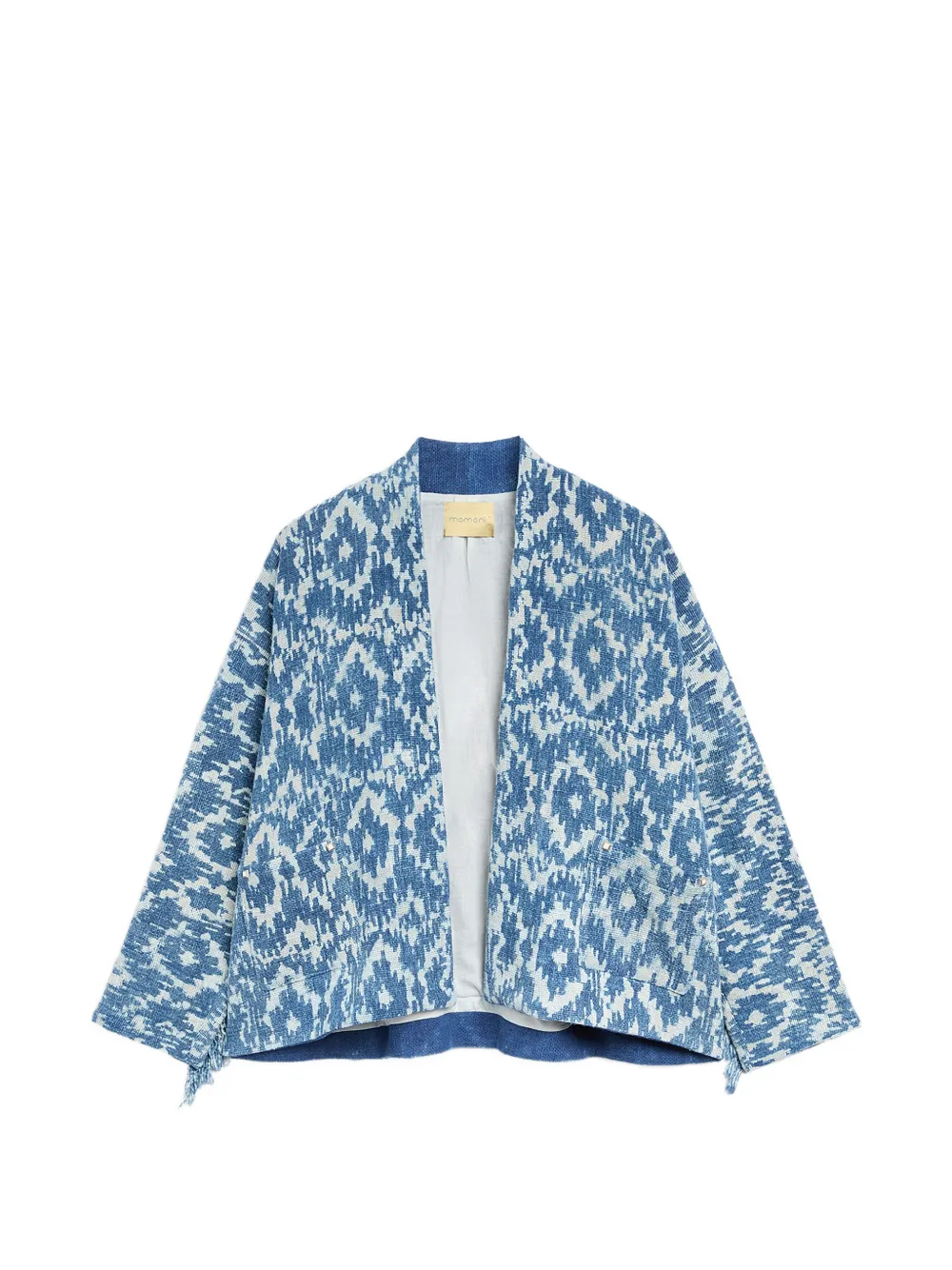 Momoni Ara printed tassel-detail jacket - Blu