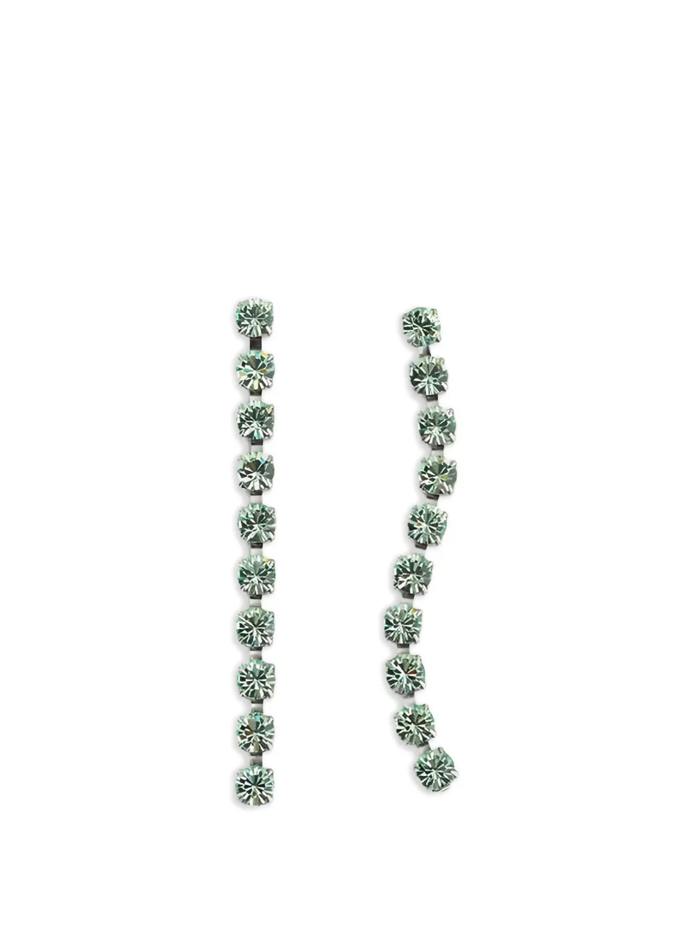 Forte Forte crystal-detailing dangling earrings - Argento