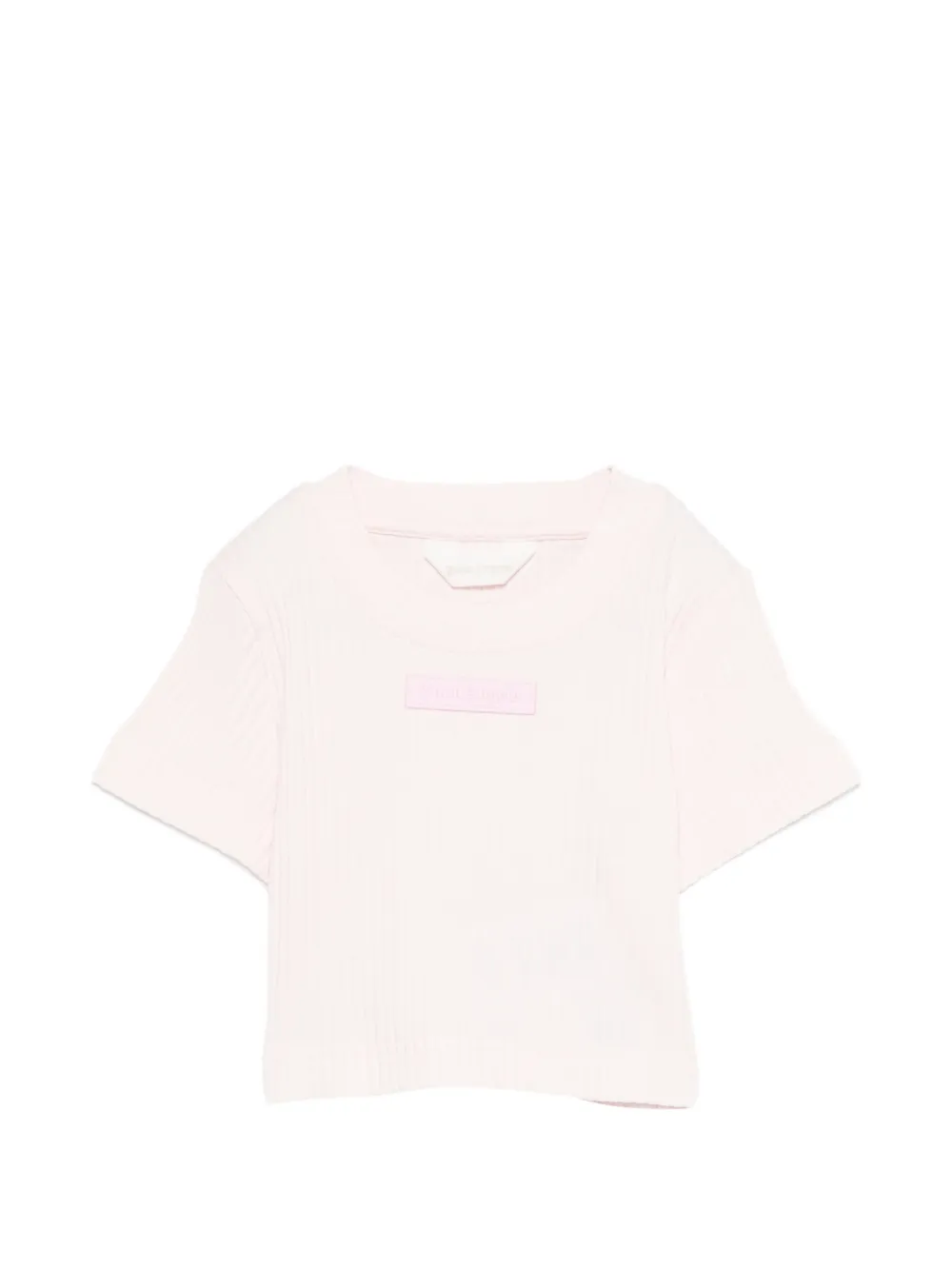 Palm Angels Kids ribbed crop top - Rosa
