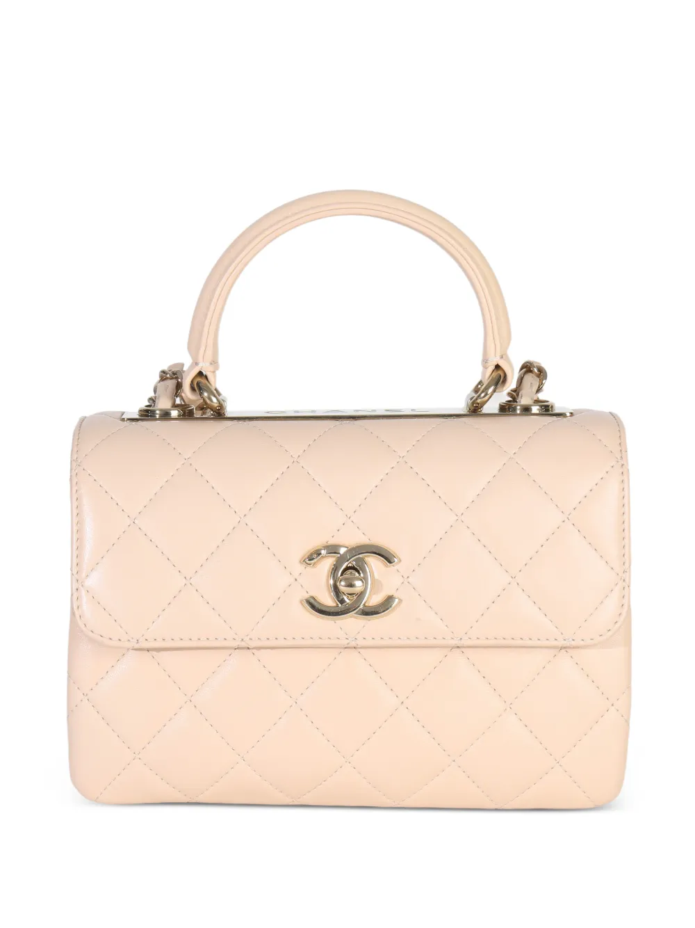 CHANEL Pre-Owned 2021-2025 25 small Trendy Flap quilted handle shoulder bag - Toni neutri