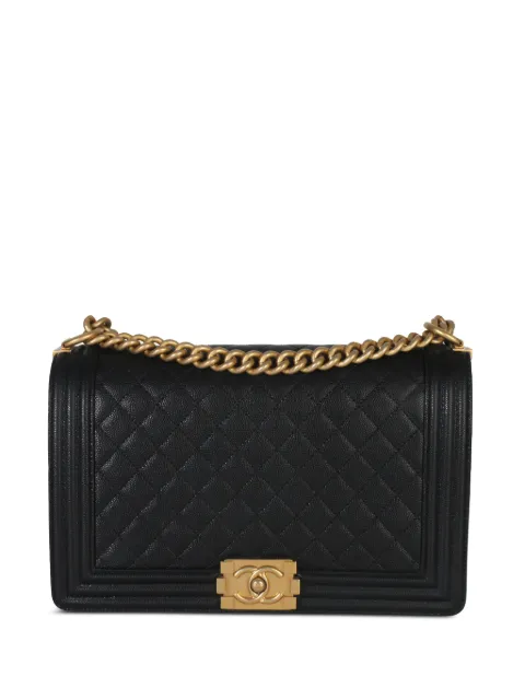 CHANEL Pre-Owned 2019 new medium Boy quilted chain shoulder bag