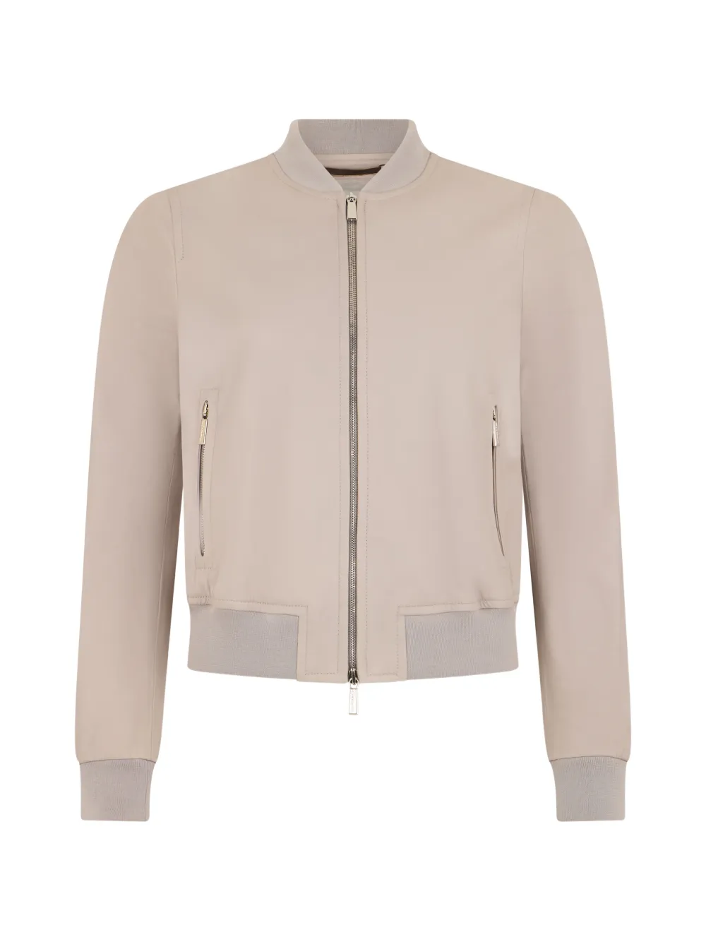 Moorer leather bomber jacket – Neutrals