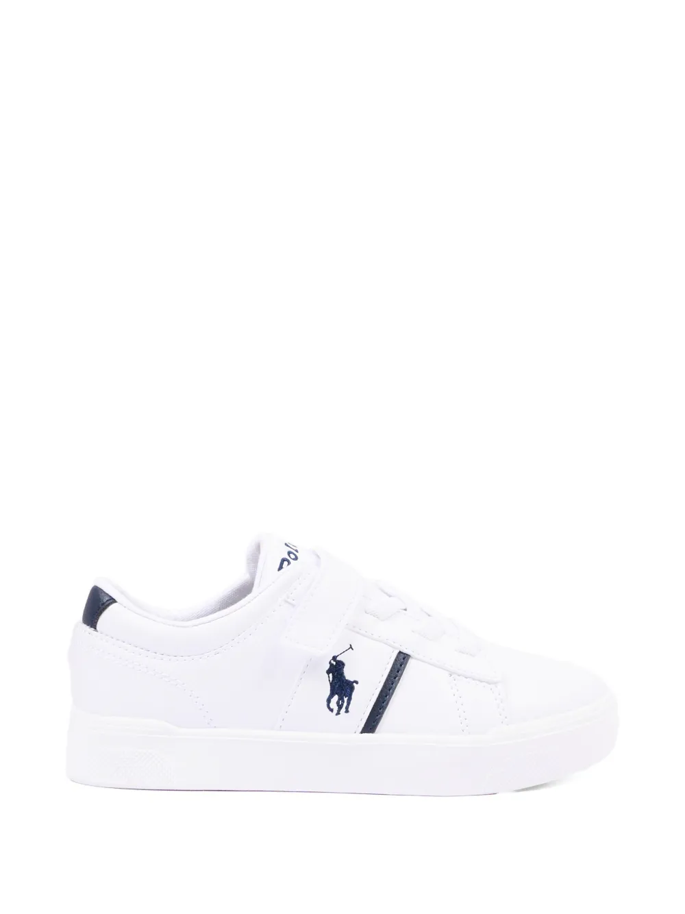 POLO RALPH LAUREN KIDS Sneakers met enkel bandje en logo Wit