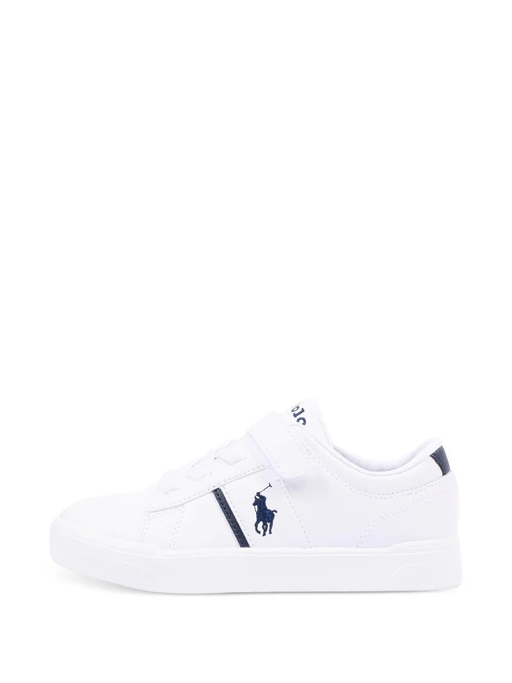 POLO RALPH LAUREN KIDS Sneakers met enkel bandje en logo Wit