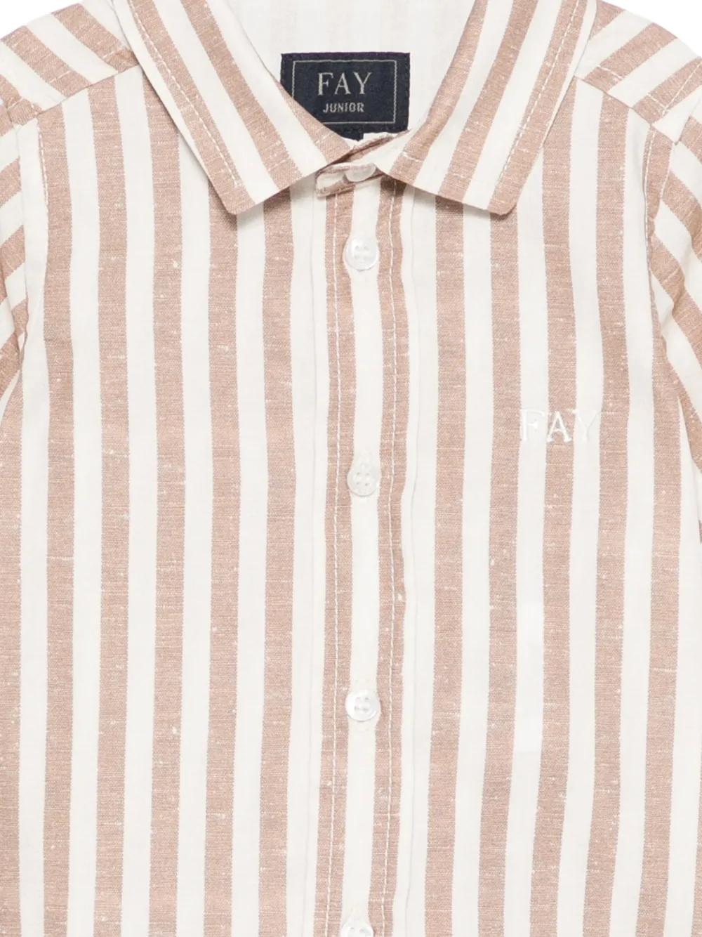 Fay Kids Gestreept shirt Beige