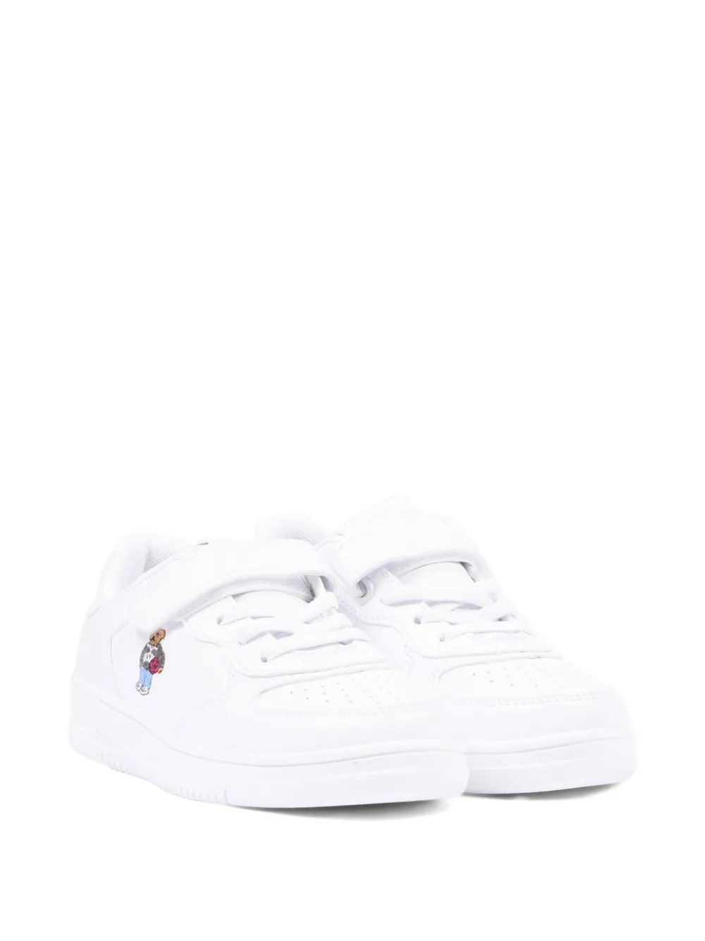 POLO RALPH LAUREN KIDS Sneakers met beerapplicatie Wit