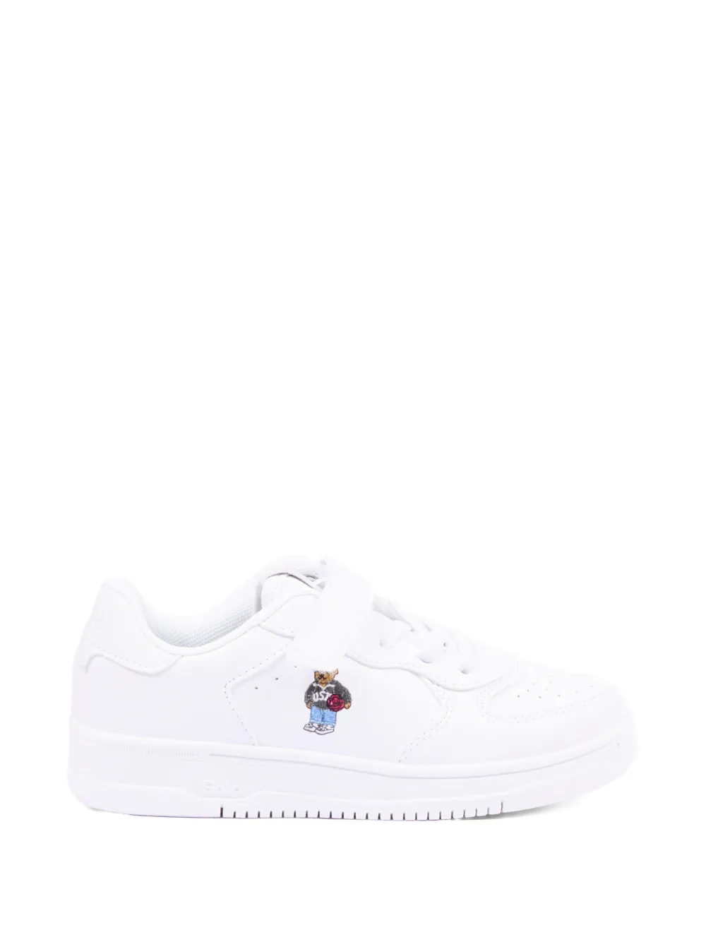 POLO RALPH LAUREN KIDS Sneakers met beerapplicatie Wit