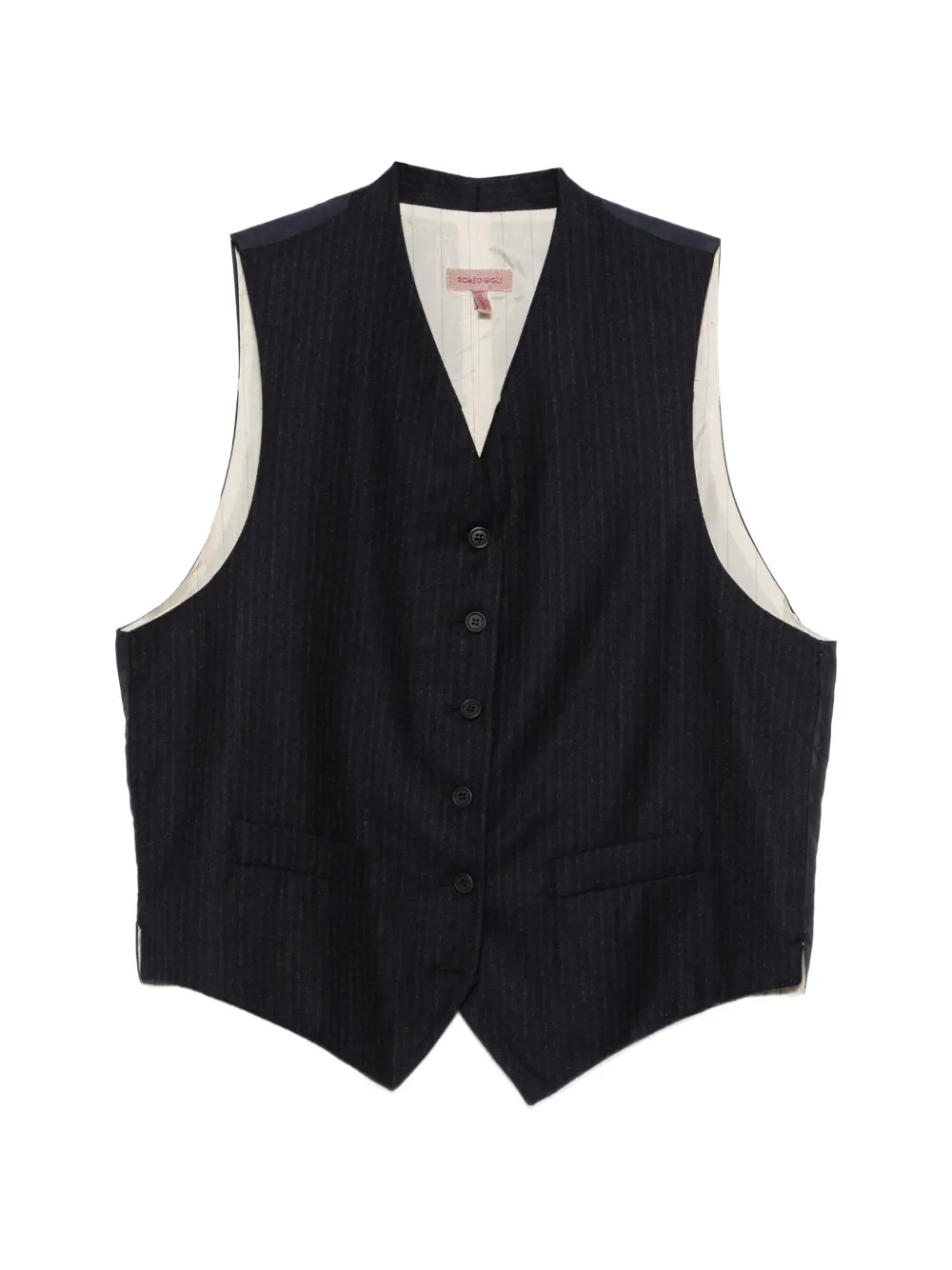 Romeo Gigli Pre-Owned 1990s pinstripe waistcoat - Blu