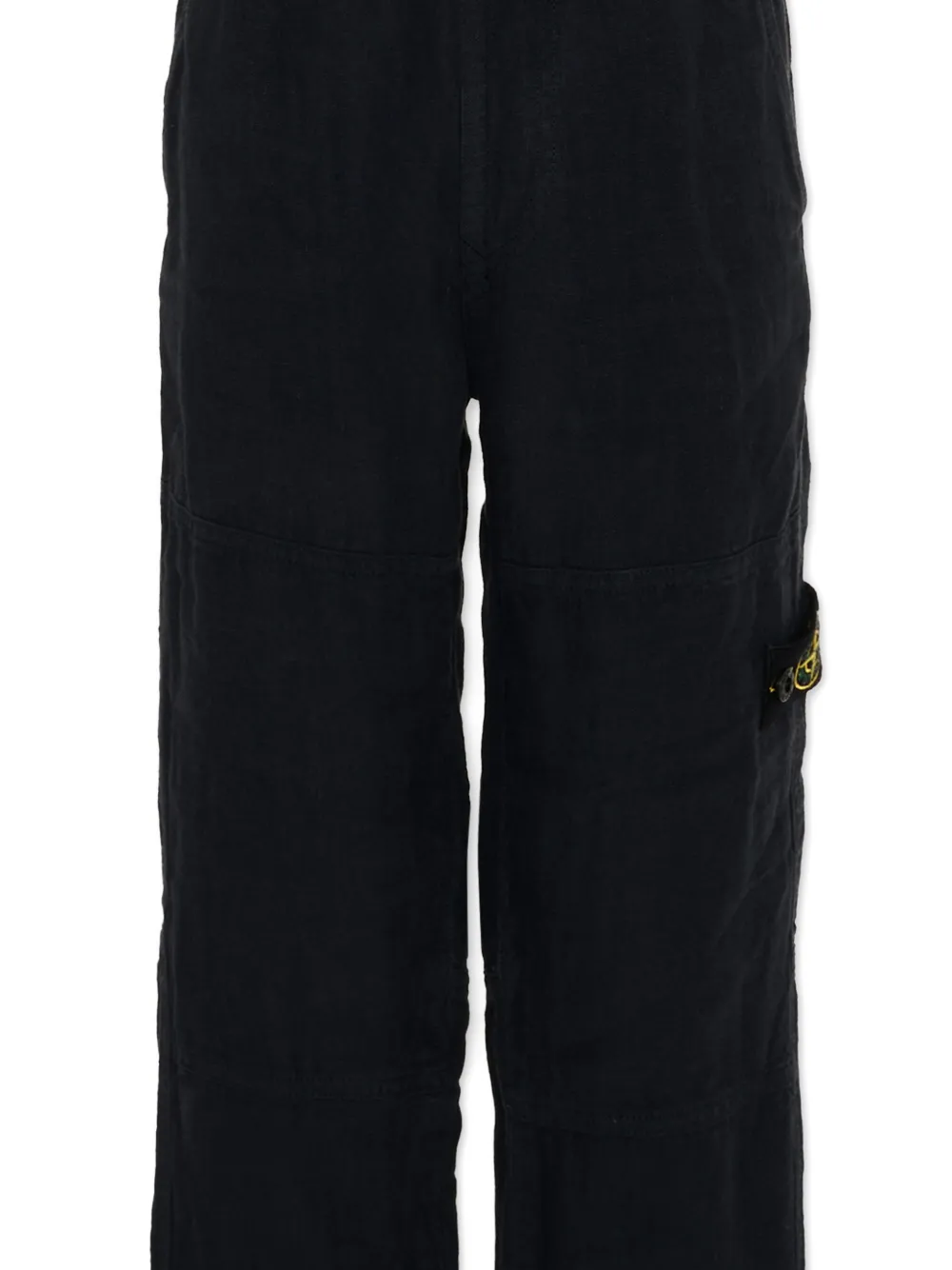 Stone Island Junior Broek met patch Zwart