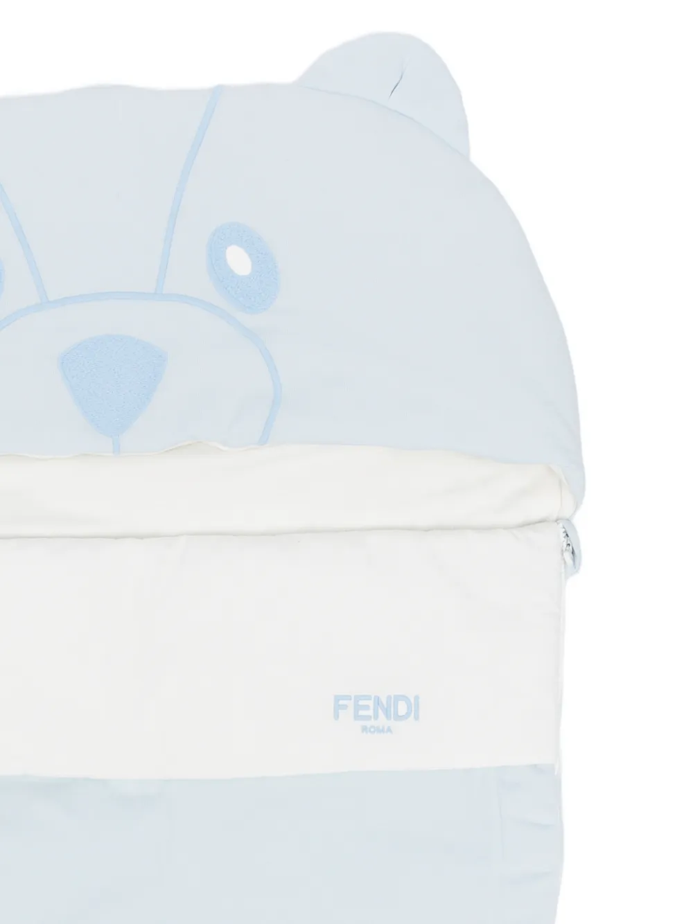 Fendi Kids Slaapzak met beerprint Blauw