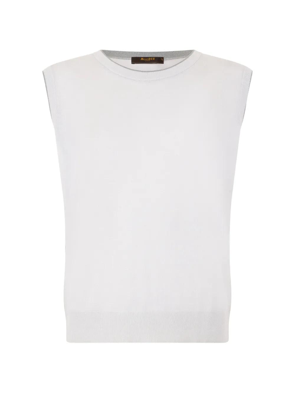 Moorer sleeveless vest - Bianco
