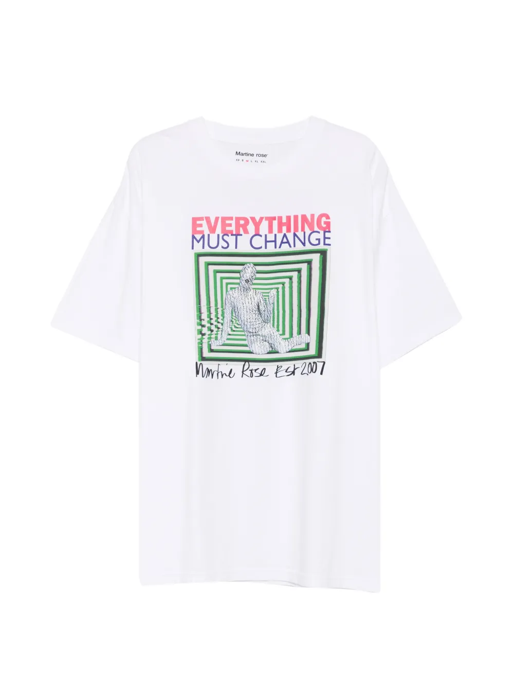Martine Rose graphic-print oversized T-shirt - Weiß
