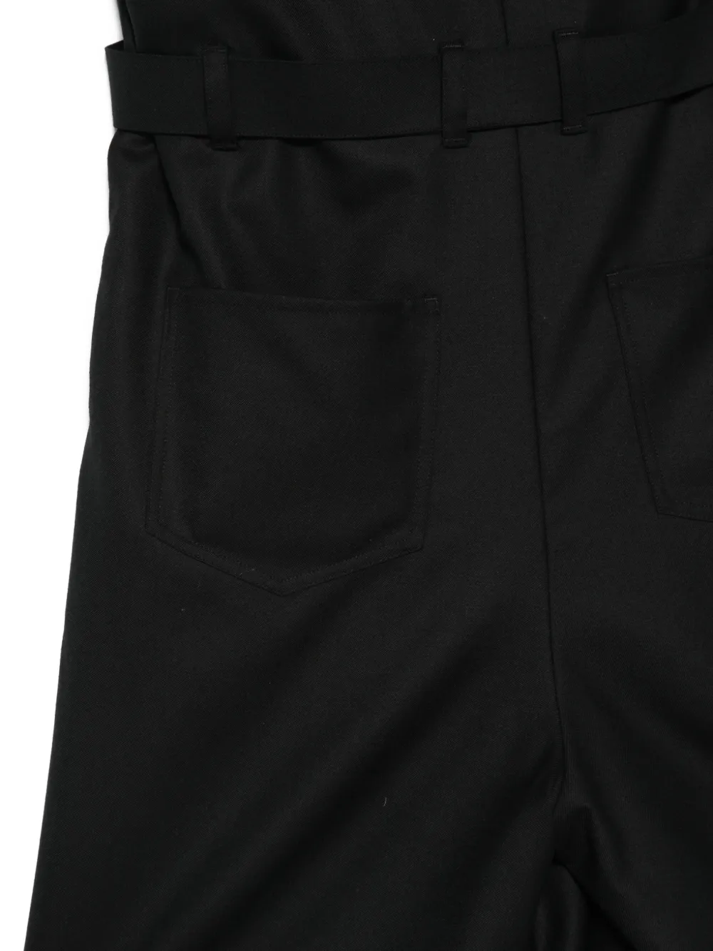 Noir Kei Ninomiya Playsuit met capuchon en ceintuur Zwart