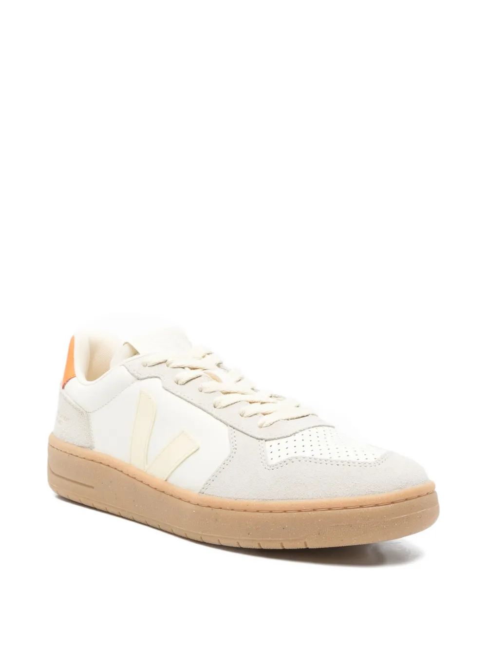 VEJA V-82 suède sneakers met vlakken Beige