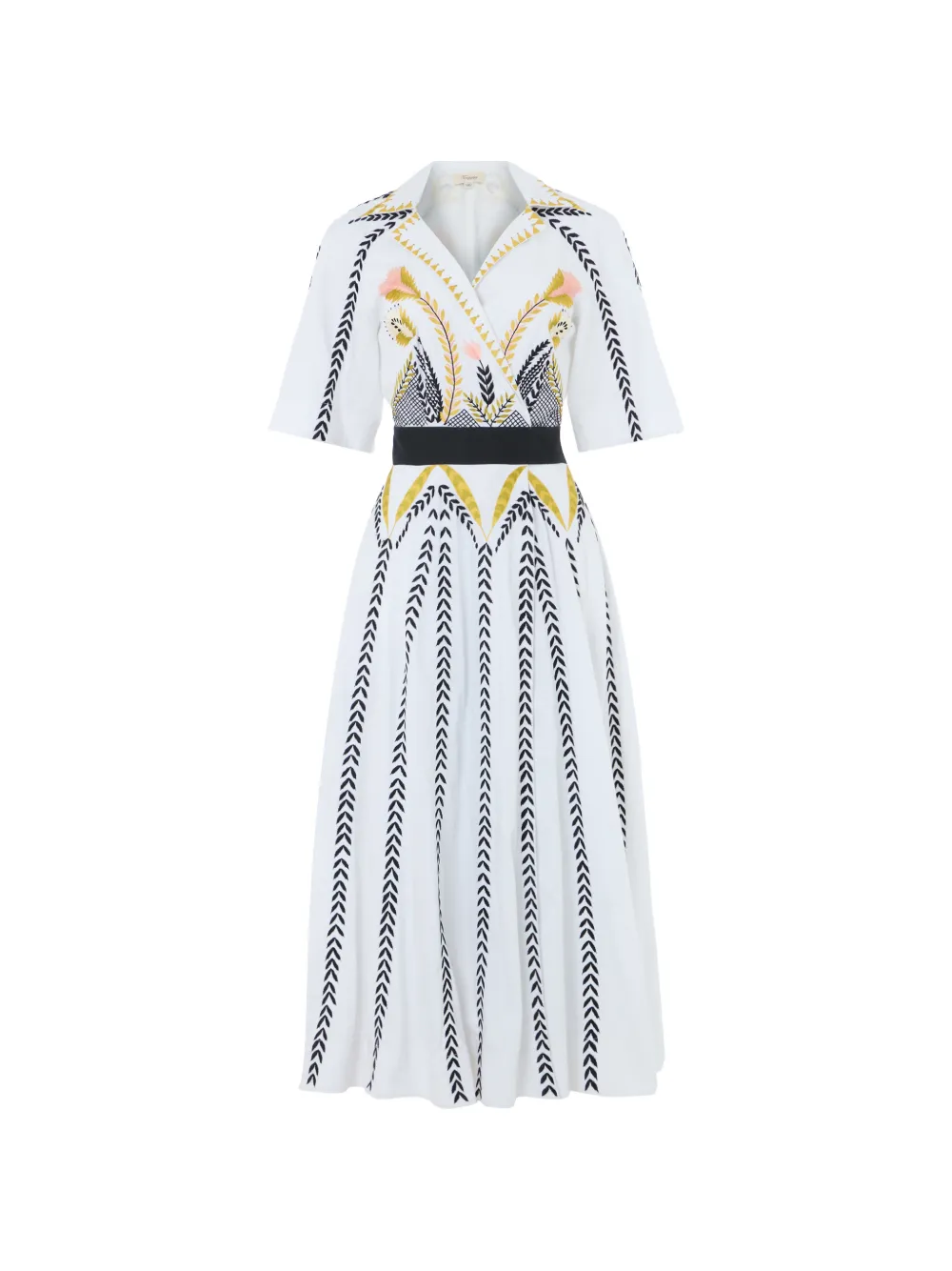 Temperley London Juniper floral-print wrap dress - Bianco