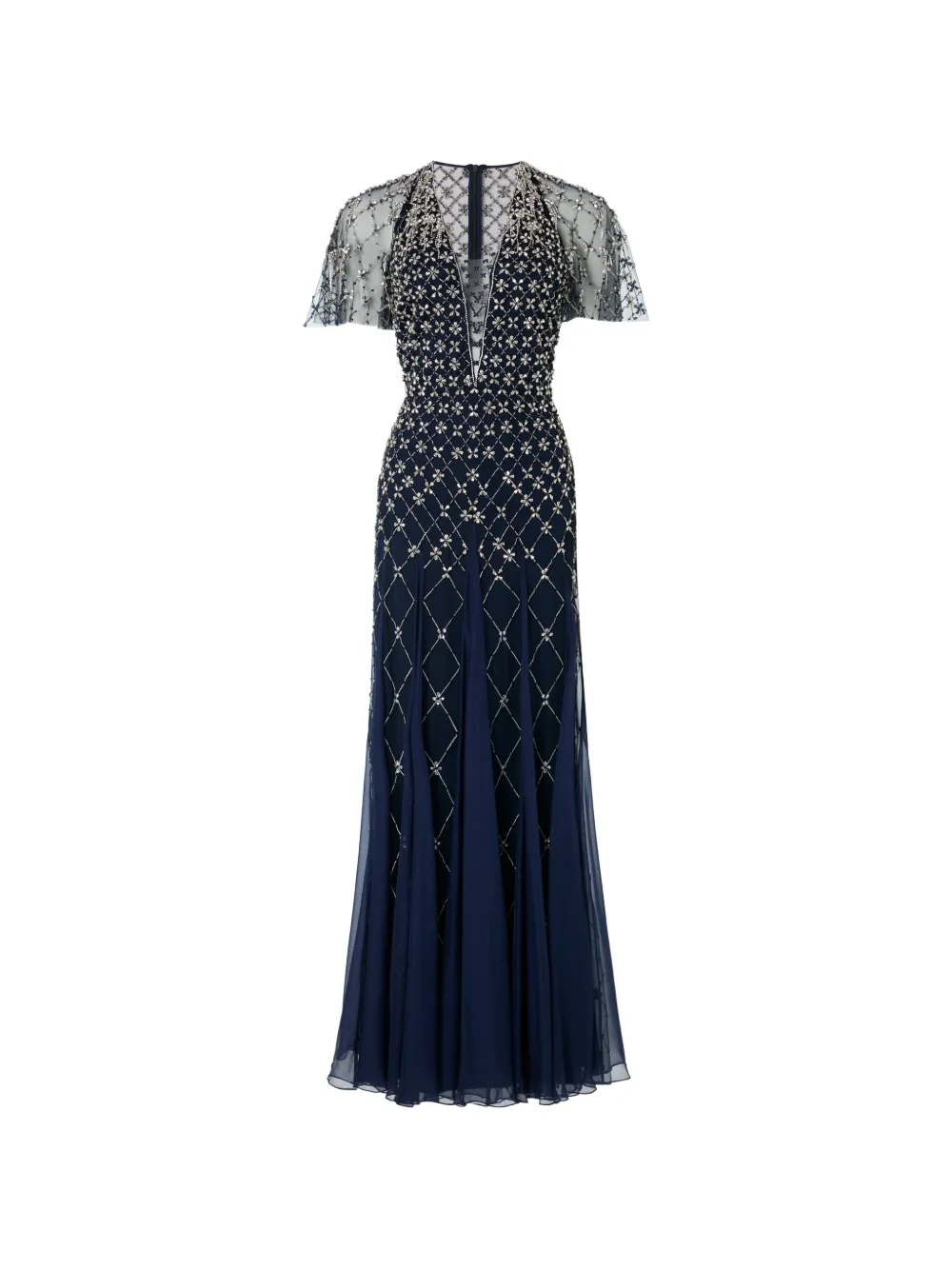 Temperley London Vita crystal-embellished gown maxi dress