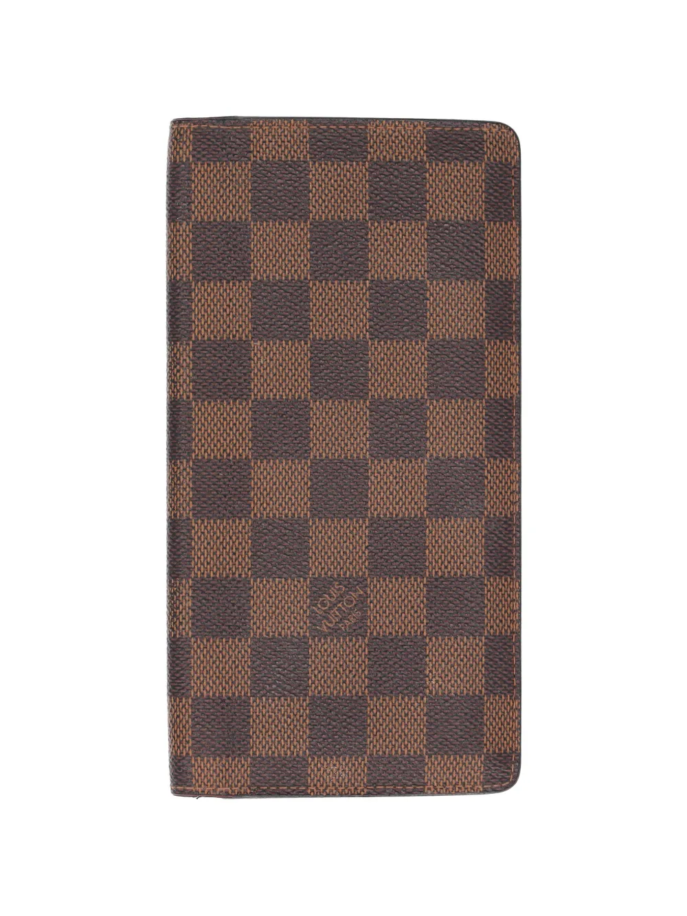 Louis Vuitton Pre-Owned check-pattern wallet - Marrone