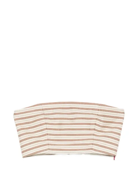 Antonio Marras top tipo bandeau con estampado de rayas