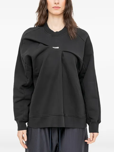 FAÇON JACMIN Solar pleated logo-print sweatshirt