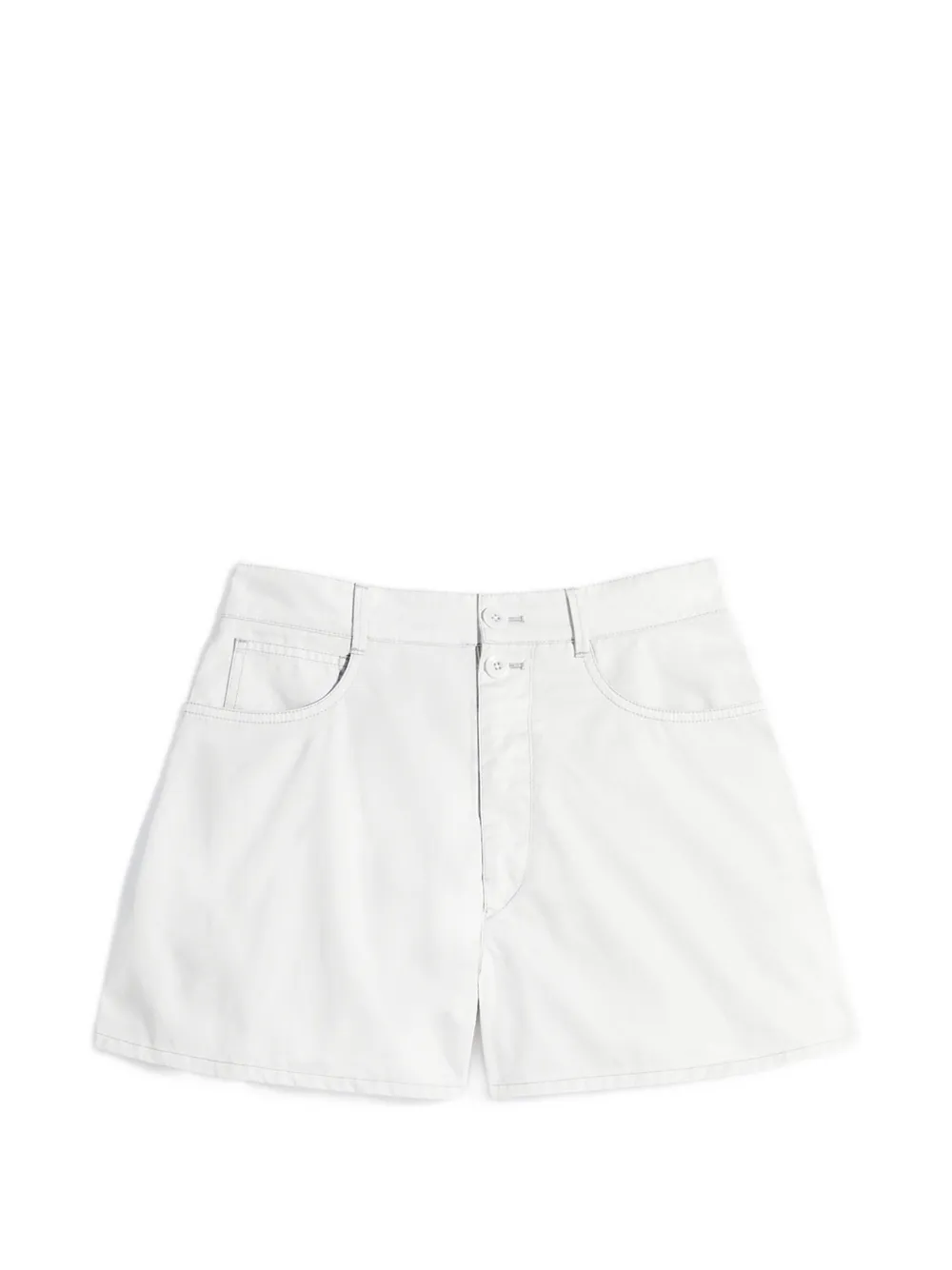 LEMAIRE cotton twill mini shorts - Toni neutri