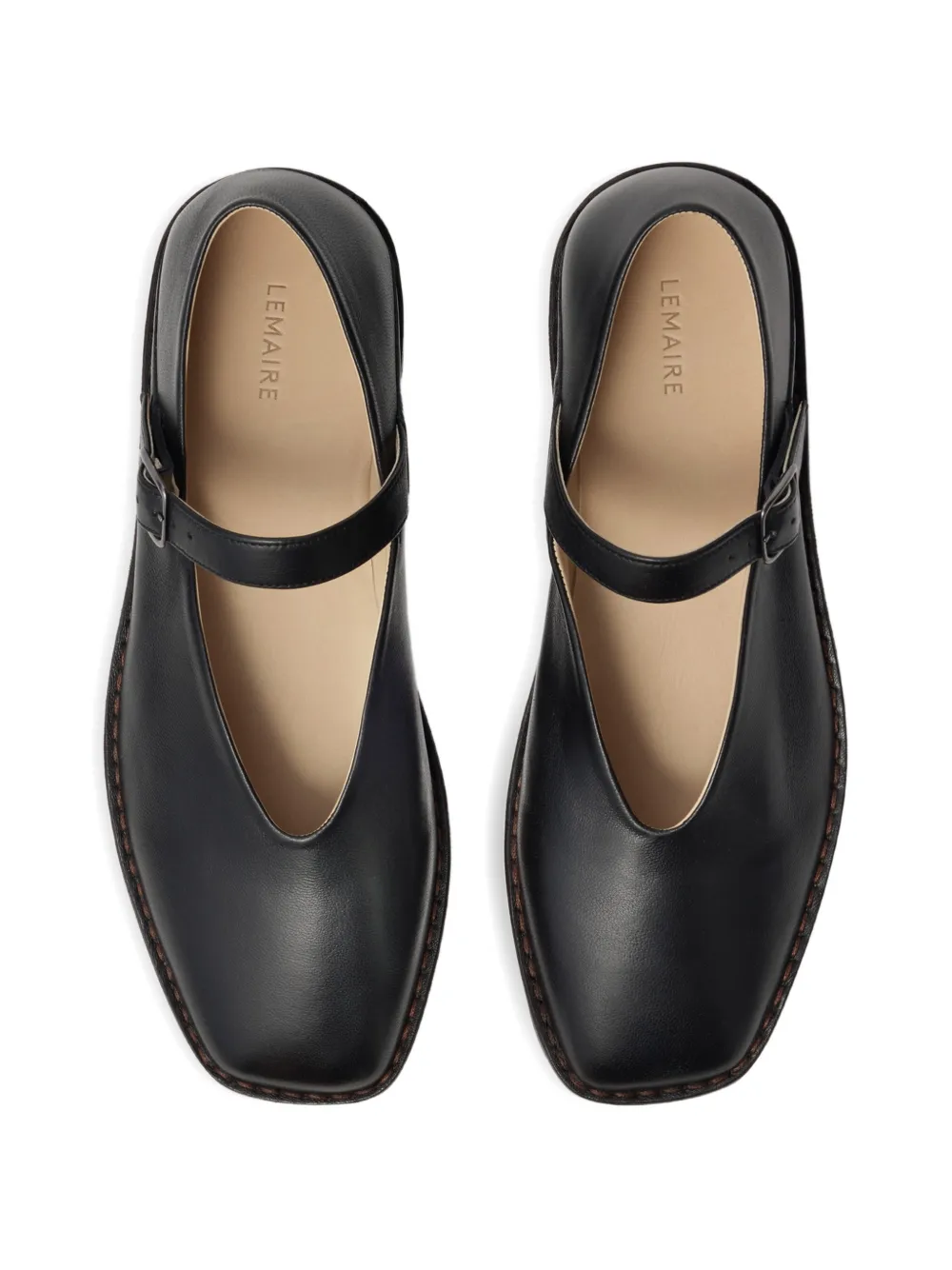 LEMAIRE Ballerina's met gespbandje Zwart