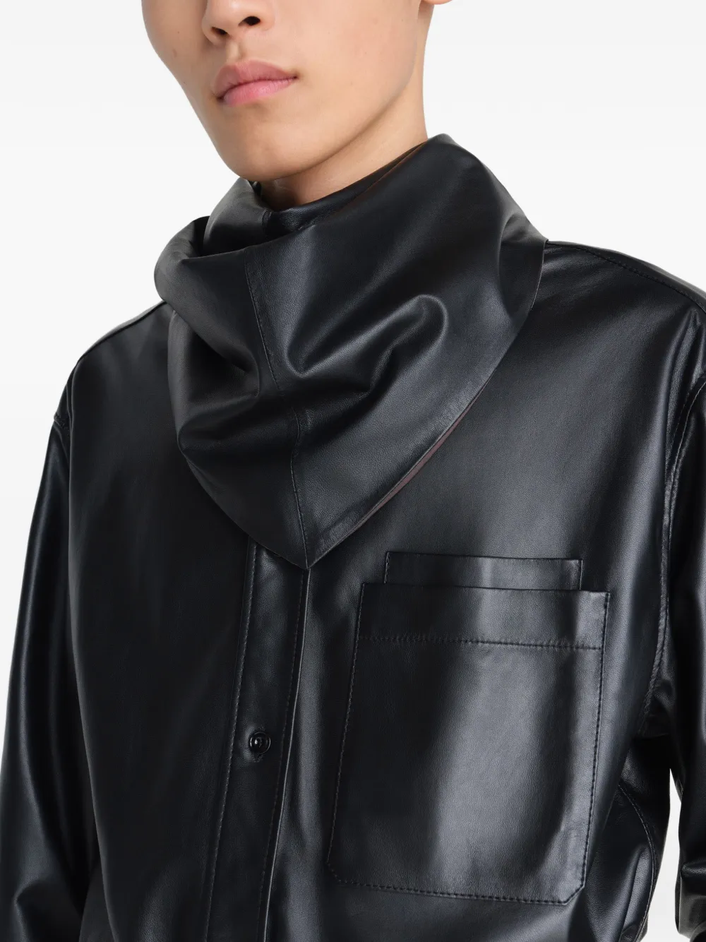  Lemaire Pañuelo Con Diseño Triangular - Negro 