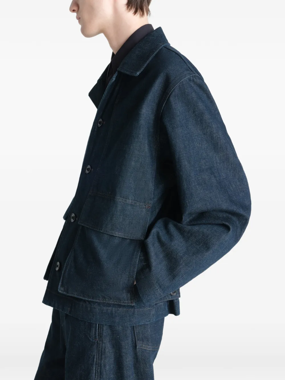 LEMAIRE Denim jack met knopen Blauw