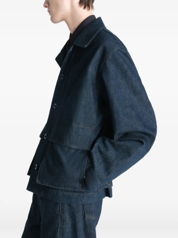 LEMAIRE ボクシー デニムジャケット | ブルー | FARFETCH JP